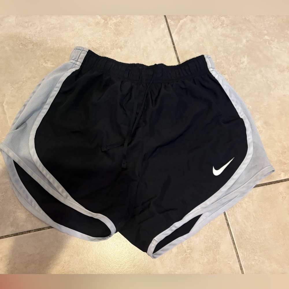 Nike Black and Gray Women's Athletic Shorts